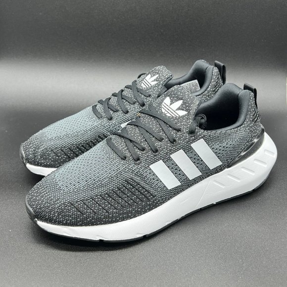 Adidas swift run white black sole deals